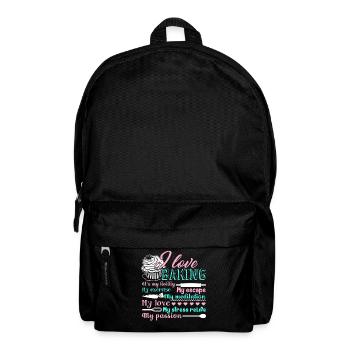 Baker I Love Baking - Backpack - black - Front