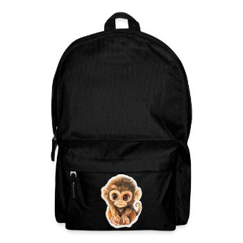 Monkey Cute Monkey Gift for Monkey Fans - Backpack - black - Front