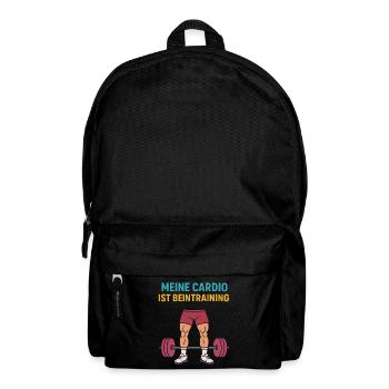 Fitness Gym Leg Day Sprüche Lustige Beintraining - Rucksack - Schwarz - Vorne