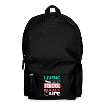 Lebe Das Schulberaterleben - Rucksack - Schwarz - Vorne