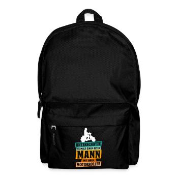 Motorcyclist Saying Design - Backpack - black - Front