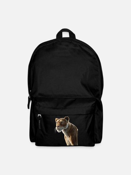 Löwin Lioness Mom Löwe Löwinnen Mama Wilde Löwen - Rucksack - Schwarz