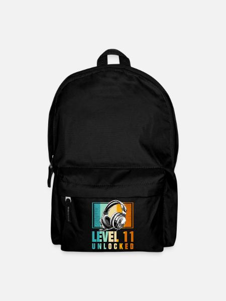 11. Geburtstag Junge Video Gamer Level 11 Unlocked - Rucksack - Schwarz