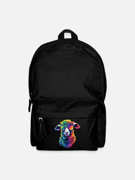 Mouton Agneau Mouton Mouton domestique Berger Mouton doux - Sac à dos - noir