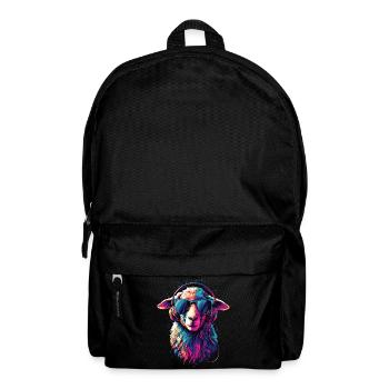 Sheep Lamb Sheep Domestic Sheep Shepherd Sweet Sheep - Backpack - black - Front