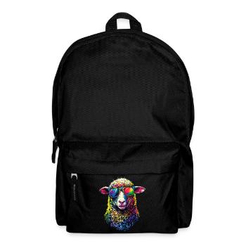 Sheep Lamb Sheep Domestic Sheep Shepherd Sweet Sheep - Backpack - black - Front