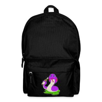 Schlange Flasche Bier - Rucksack - Schwarz - Vorne