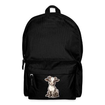 Ziege - Rucksack - Schwarz - Vorne