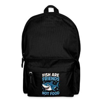 Fische Sind Freunde Nicht Essen - Rucksack - Schwarz - Vorne
