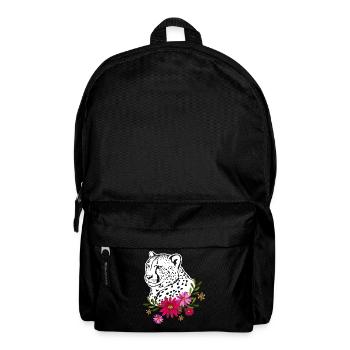 Cheetah With Flowers - Backpack - black - Front