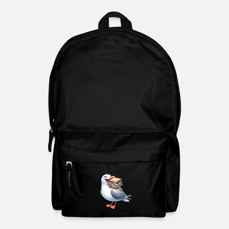Nordsee Ostsee Möwe Möwen maritim Hering - Rucksack - Schwarz