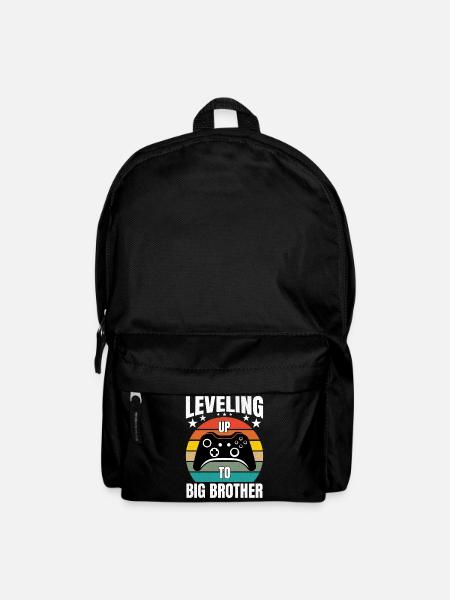 Leveling Up To Big Brother Gaming Gamer Brother - Rucksack - Schwarz