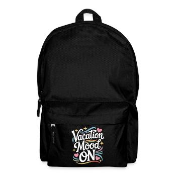 Vacation Mood On Sommer Festival Reise Club Urlaub - Rucksack - Schwarz - Vorne