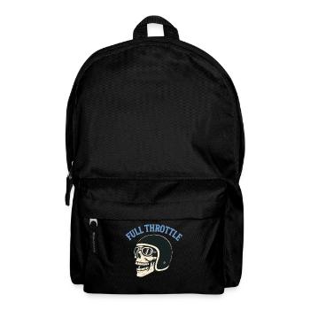 Skull Jet Helm 4500 x 5400 px - Rucksack - Schwarz - Vorne