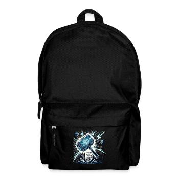 Design viking avec des runes mystiques Marteau Thor - Sac à dos - noir - Devant