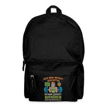 Lustiges Fitness uTrainingsshirt für Bodybuilder - Rucksack - Schwarz - Vorne