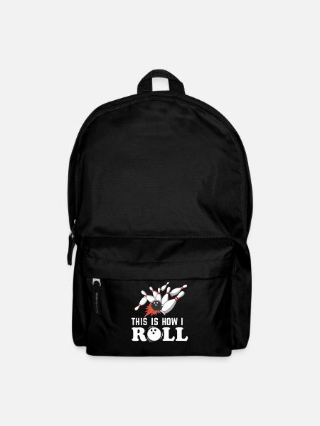 So rolle ich Bowling Drama Ball Pins - Rucksack - Schwarz