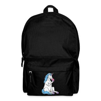 Einhorn Donut - Rucksack - Schwarz - Vorne