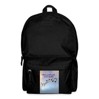 La musique parle au-delà des mots Design - Sac à dos - noir - Devant