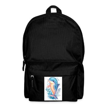Delfin - Rucksack - Schwarz - Vorne