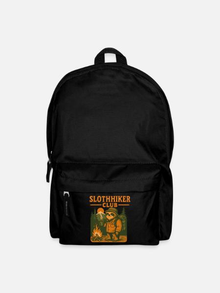 Faultier Wandern - Rucksack - Schwarz