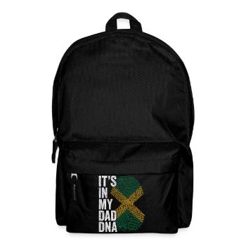 Jamaican Dad Footprint Jamaican Flag - Backpack - black - Front
