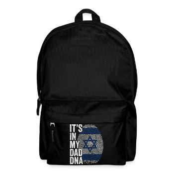 Israel Flag Imprint Israeli Dad - Backpack - black - Front