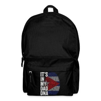 Kuba Flagge Cuban Dad Fußabdruck - Rucksack - Schwarz - Vorne