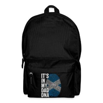 Schottische Flagge Scottish Dad Footprint - Rucksack - Schwarz - Vorne