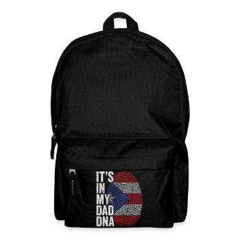 Drapeau Porto Rico Empreinte Papa Portoricain - Sac à dos - noir - Devant