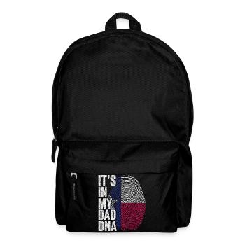 Texas Flagge Texan Dad Fußabdruck - Rucksack - Schwarz - Vorne