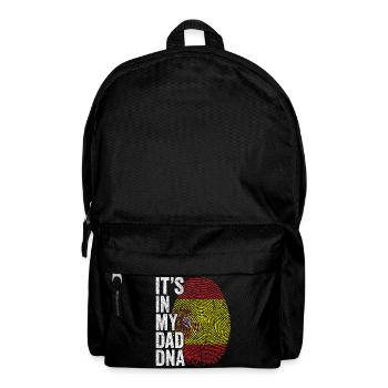 Spanien Flagge Spanisch Papa Fußabdruck - Rucksack - Schwarz - Vorne