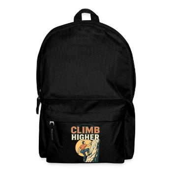 Kletterheld Motiv Design - Rucksack - Schwarz - Vorne