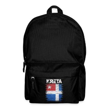 Crete Flag Art Print - Backpack - black - Front