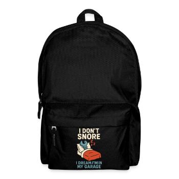 Lustiger Hobby Garagen Schrauber Spruch - Rucksack - Schwarz - Vorne