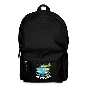 Ski Skifahrer Wintersport - Rucksack - Schwarz - Vorne