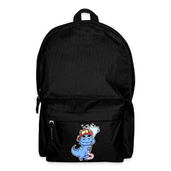 Feuerwehr Dino Motiv - Rucksack - Schwarz - Vorne