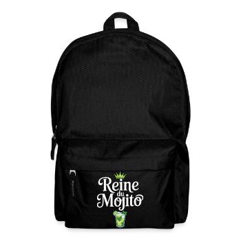 Königin des Mojito-Paarhumors Aperitif - Rucksack - Schwarz - Vorne