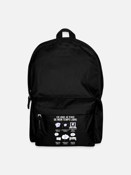 What I do in my free time Humor Coinche - Backpack - black
