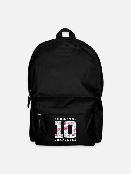 10. Hochzeitstag - Rucksack - Schwarz