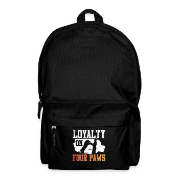 Alabai Hund Loyalty on Four Paws - Rucksack - Schwarz - Vorne