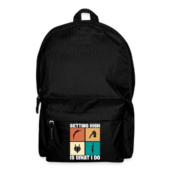 Kunstspringen Turmspringer Sprungbrett - Rucksack - Schwarz - Vorne