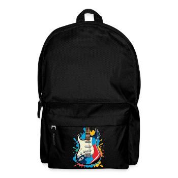 Kreative E-Gitarren Illustration - Rucksack - Schwarz - Vorne