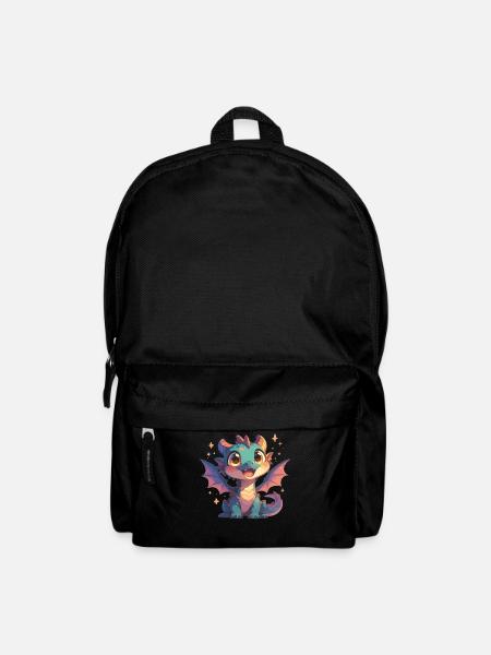 Drachen Drache - Rucksack - Schwarz