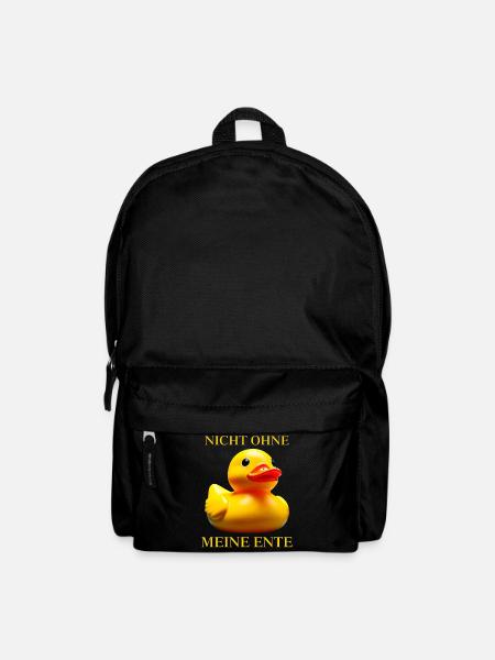 Badeente NICHT OHNE MEINE ENTE - Rucksack - Schwarz