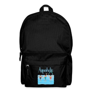 Aquaholic Water Fitness Lover Aqua Aerobics Vibe - Backpack - black - Front