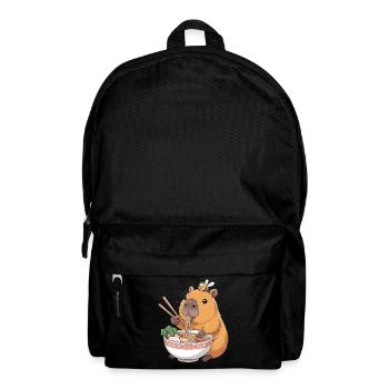 Capybara Ramen Kawaii With Bee - Backpack - black - Front