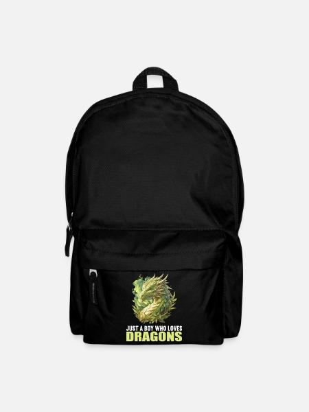 Drachen Drache - Rucksack - Schwarz