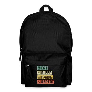 Heating Engineer Heating Construction Plumber Plumber - Backpack - black - Front