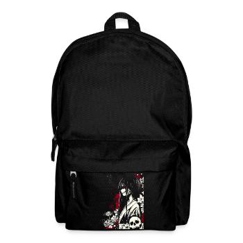 Horreur manga fille en kimono aux yeux rouges - Sac à dos - noir - Devant
